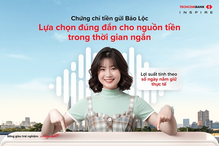 Vốn ngắn hạn, sinh lợi an toàn với chứng chỉ tiền gửi Bảo Lộc