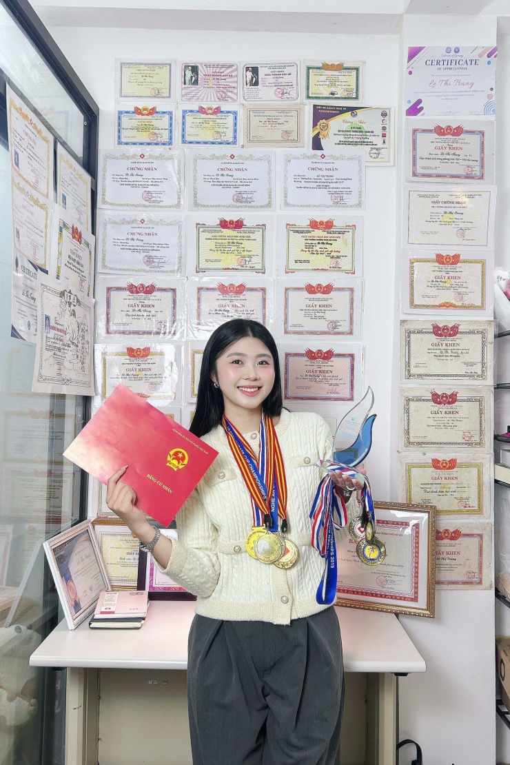 Lê Thị Trang sở hữu nhiều thành tích đáng nể.