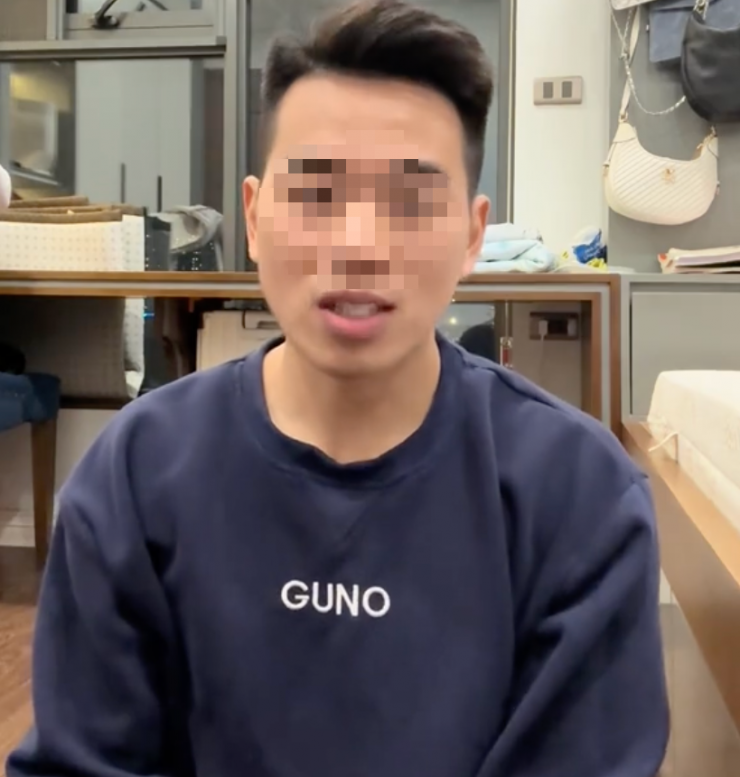 Tối 8/1, TikToker Lê Anh Nuôi (tên thật Lê Minh Tuyển), chủ kênh TikTok có khoảng 1,8 triệu người theo dõi, đã đăng video phản hồi chính thức về việc từng quảng bá sản phẩm pate Cột Đèn. Ảnh cắt từ clip