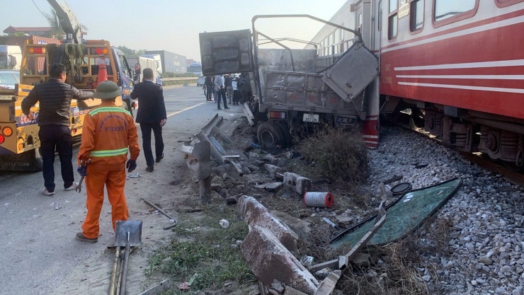 Hiện trường vụ tai nạn.