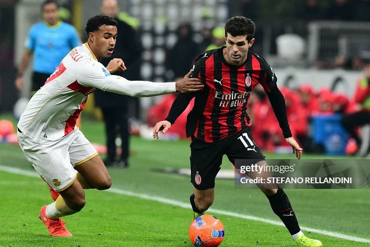 Video bóng đá AC Milan - Genoa: Vỡ òa phút 90+2, phạt đền cay đắng (Serie A)