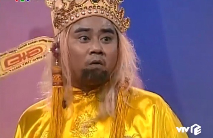 NSND Quốc Trượng trong vai Ngọc Hoàng ở chương trình Táo quân đầu tiên.