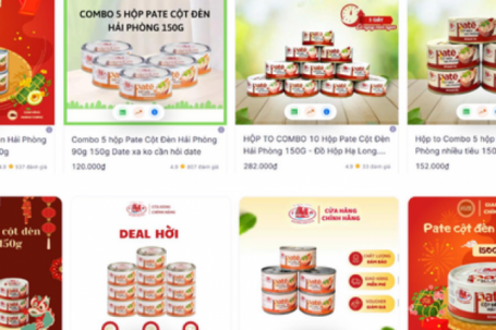 Người tiêu dùng đã mua bao nhiêu hộp pate Cột đèn Hải Phòng trên online?
