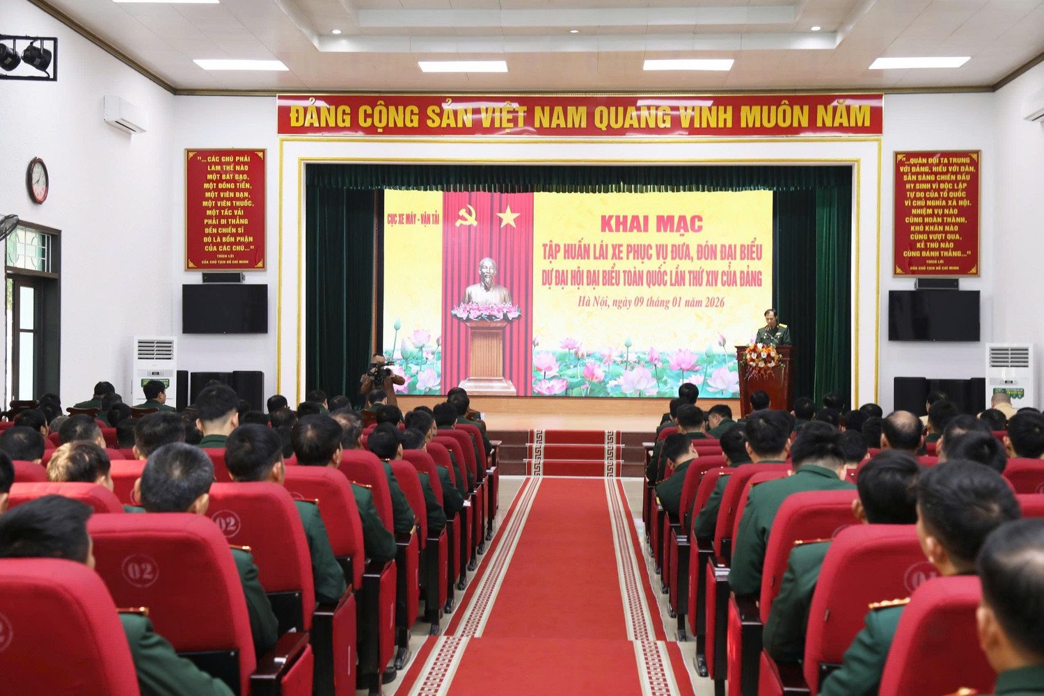 Quang cảnh khai mạc tập huấn.