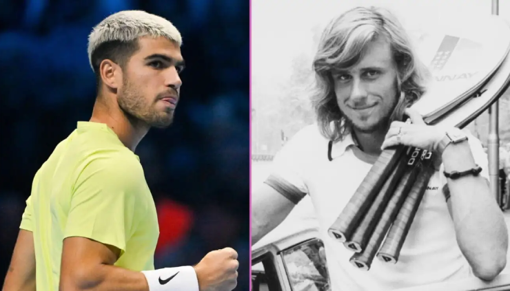 Alcaraz cơ cơ hội phá kỷ lục tồn tại 47 năm do huyền thoại Borg (bên phải) nắm giữ