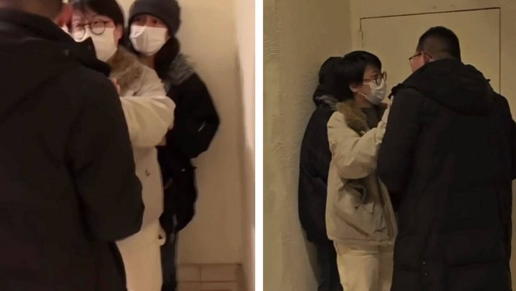 Nữ diễn viên bị chửi bới và dồn vào góc tường.