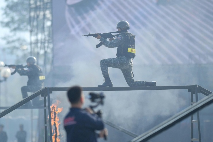 Toàn cảnh lực lượng Công an xuất quân bảo vệ Đại hội XIV của Đảng - 12