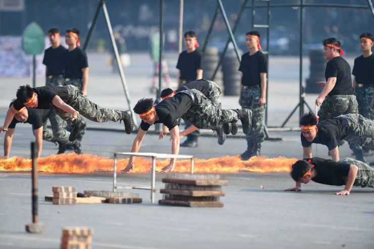 Toàn cảnh lực lượng Công an xuất quân bảo vệ Đại hội XIV của Đảng - 15