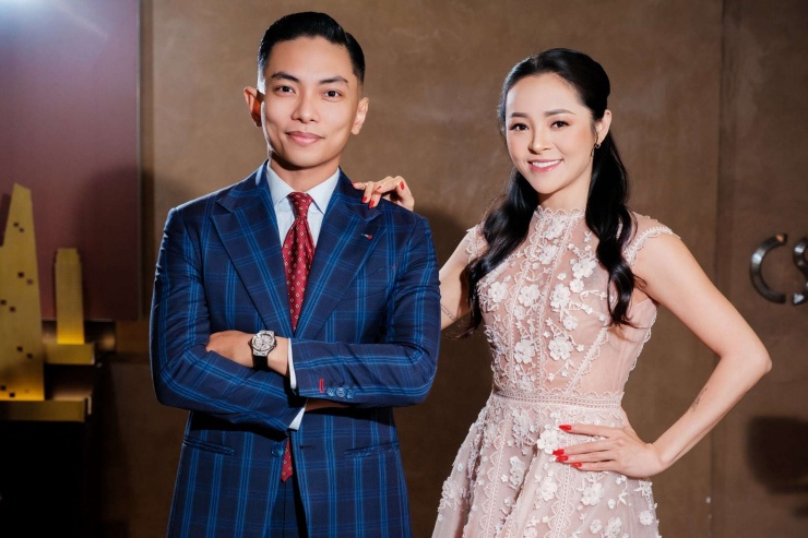 Phan Hiển và bạn nhảy Thu Hương tại The Khang show. Ảnh: NSX