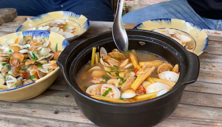 Món chang chang hấp kiểu Thái và chang chang xào