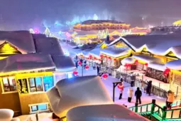 Vỡ òa cảnh siêu thực ngôi làng ở Hắc Long Giang, khách đến chỉ biết trầm trồ