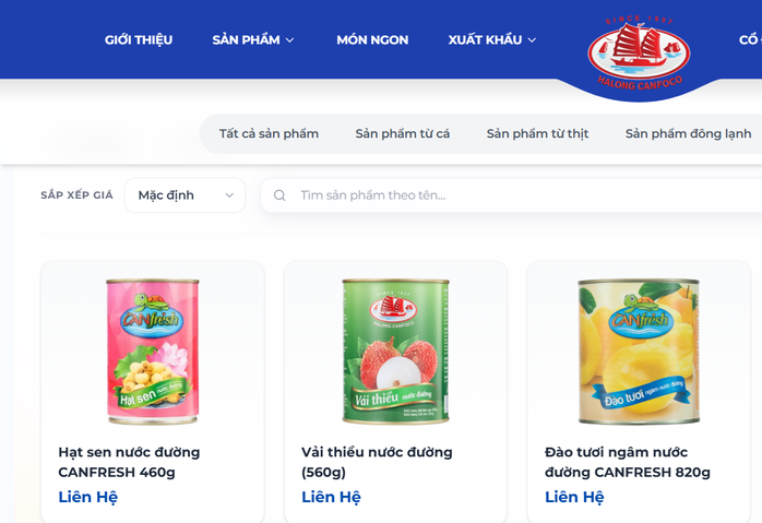 Đồ hộp Hạ Long không chỉ có sản phẩm chế biến từ cá, thịt