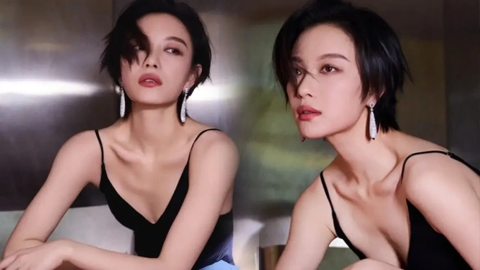 Nghê Ni sexy 'quên thời gian'. Ảnh: Weibo