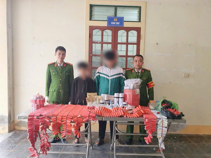 Số pháo tang vật cơ quan công an thu giữ. Ảnh: Công an cung cấp