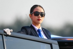 Những bóng hồng tại Lễ xuất quân bảo vệ Đại hội XIV của Đảng