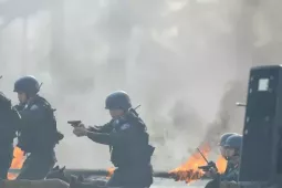 Toàn cảnh lực lượng Công an xuất quân bảo vệ Đại hội XIV của Đảng