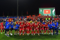 Chùm ảnh U23 Việt Nam tưng bừng mở hội sau khi hạ đẹp U23 Kyrgyzstan