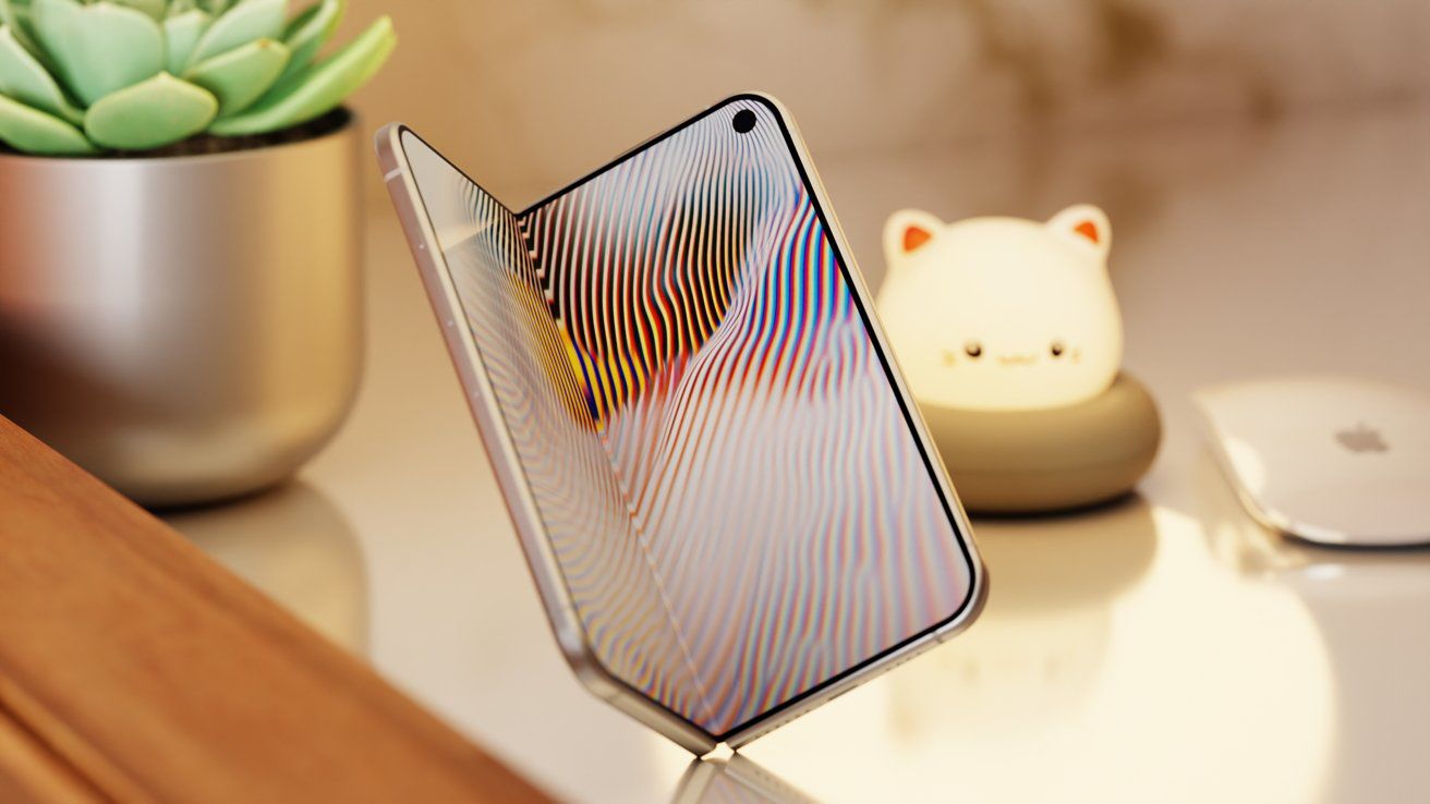 Ảnh concept iPhone màn hình gập.