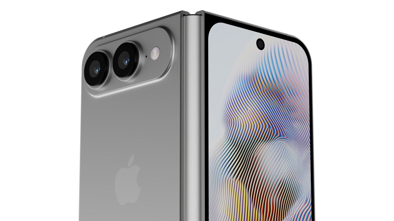 Ảnh concept iPhone màn hình gập.