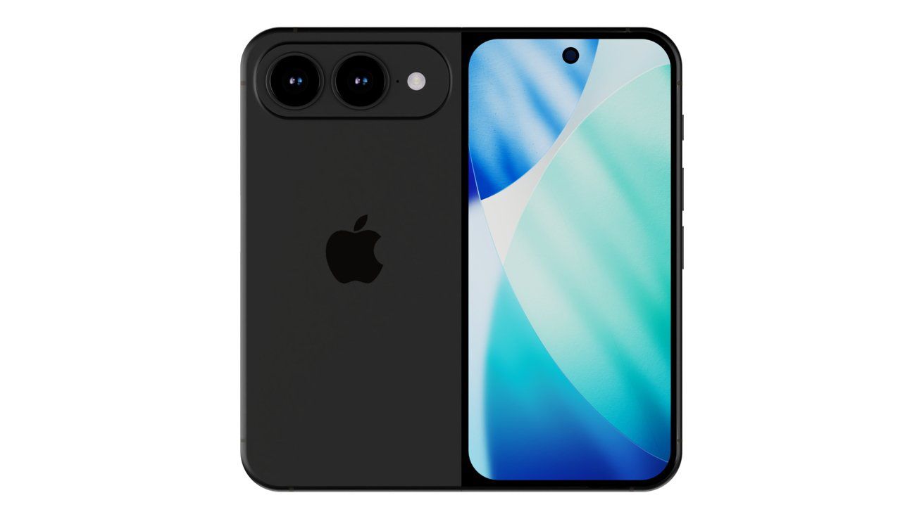 Ảnh concept iPhone màn hình gập.