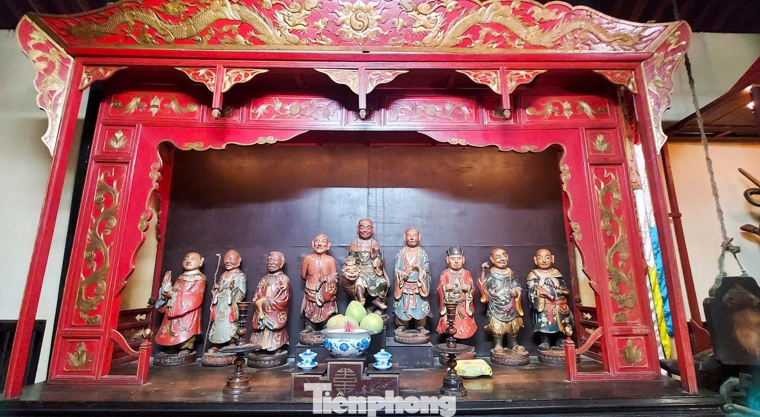 18 vị la hán ở chùa Thập Tháp.