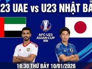 Trực tiếp bóng đá U23 UAE - U23 Nhật Bản: Quyết đấu vì ngôi đầu (U23 châu Á)