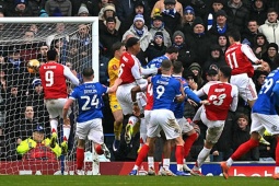 Kết quả bóng đá Portsmouth - Arsenal: Hat-trick ấn tượng, uy lực phạt góc (FA Cup)