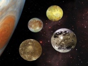 Một hành tinh đang áp sát Trái Đất, khoe các "mặt trăng sự sống"