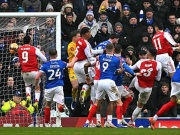 Kết quả bóng đá Portsmouth - Arsenal: Hat-trick ấn tượng, uy lực phạt góc (FA Cup)