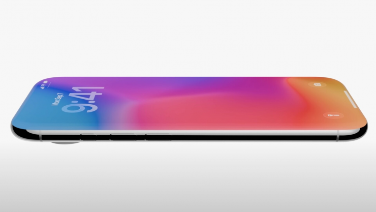 Một concept iPhone kỷ niệm 20 năm với màn hình kính tràn viền.