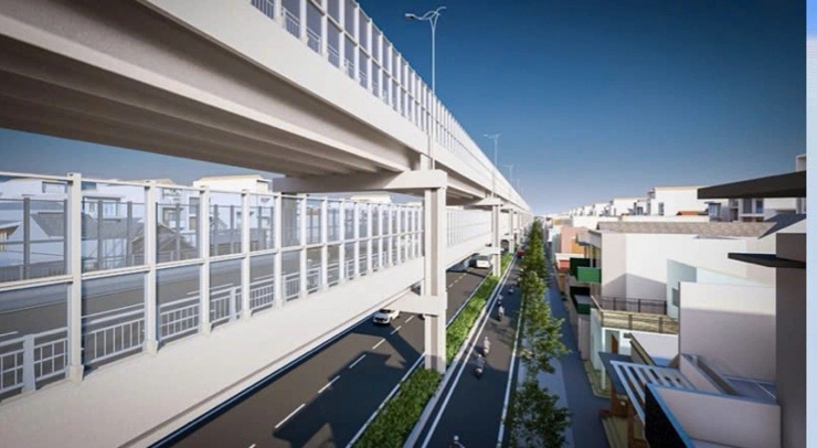 Theo đề xuất, đường dẫn cầu Phú Mỹ 2 phía TPHCM sẽ được đầu tư theo dạng cầu cạn hai tầng.