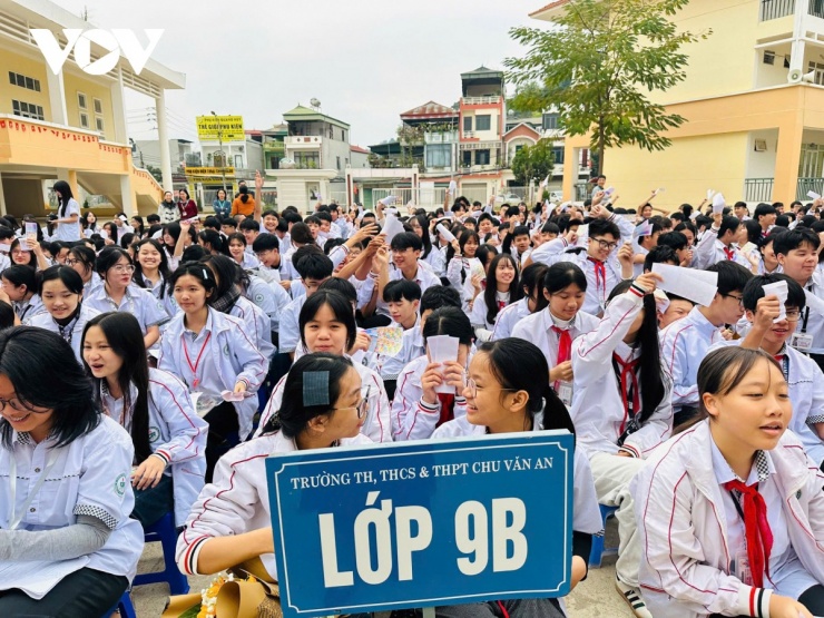 Học sinh khối 9 trường TH, THCS, THPT Chu Văn An (Sơn La) trong một buổi ngoại khoá&nbsp;
