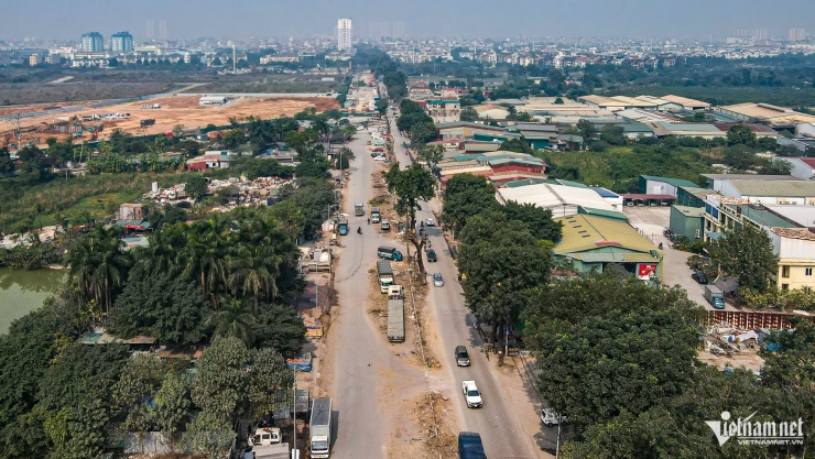 Cảnh 'bứng' hàng trăm cây xà cừ cổ thụ mở rộng đường huyết mạch ở Hà Nội - 1