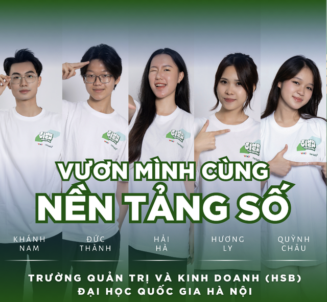 Trường Quản trị và Kinh doanh – Đại học Quốc gia Hà Nội (HSB) với dự án Vươn mình cùng nền tảng số đã giành ngôi Quán quân.