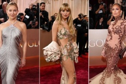 Dàn minh tinh khoe dáng trên thảm đỏ Quả cầu vàng 2026