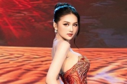 Á hậu Thu Ngân nói tiếng Anh thế nào khi đại diện Việt Nam thi quốc tế?