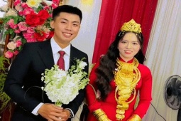 Cô dâu Đồng Tháp đội vương miện vàng, nhận gần 30 cây vàng trong đám cưới