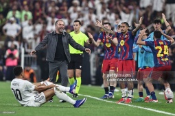 Barca nghẹt thở hạ Real, đăng quang Siêu cúp Tây Ban Nha: HLV Flick nói gì về chiến tích?