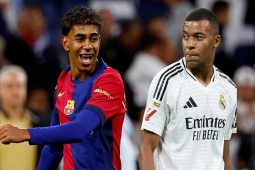 Yamal đối đầu thắng Mbappe 8-2, cuộc đua 2 siêu sao Barca - Real chênh lệch