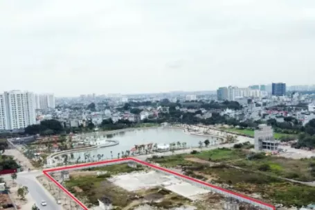 Cảnh khu đất 'view' công viên, hồ điều hòa ở Hà Nội sắp xây 450 căn hộ NƠXH
