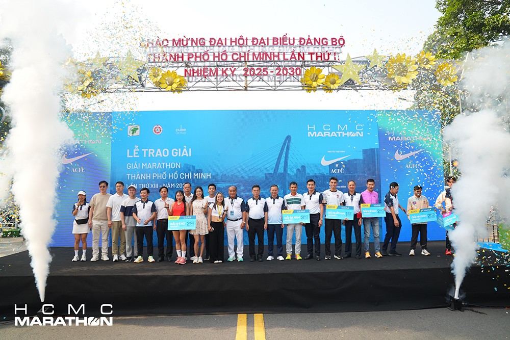 Lễ Trao Giải cho các VĐV vô địch tại HCMC Marathon 2026
