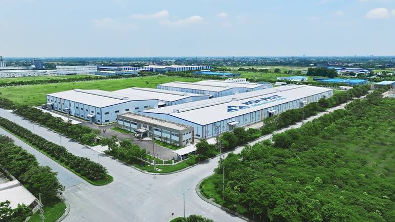 Toàn cảnh nhà máy điện gia dụng Hòa Phát Hà Nam từ trên cao với tổng diện tích 15 ha