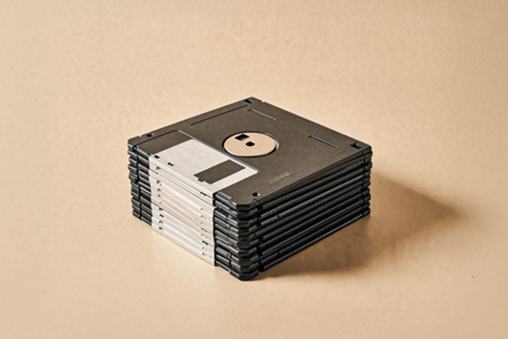 Đĩa mềm 3.5 inch mang tính biểu tượng.