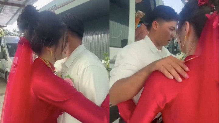 Hai anh em quyến luyến không nỡ rời bước. (Ảnh chụp màn hình)