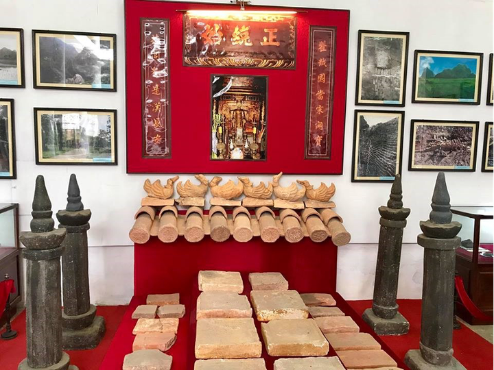 Cột kinh trong trưng bày chuyên đề “Kinh đô Hoa Lư” tại Bảo tàng Ninh Bình. (Ảnh: Sở VH-TT Ninh Bình)