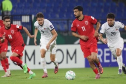 Video bóng đá U23 Jordan - U23 Kyrgyzstan: Đánh đầu mở điểm, vỡ òa "vé vàng" (U23 châu Á)