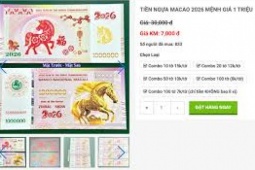 Tiền lì xì linh vật Ngựa 2026 tràn ngập thị trường