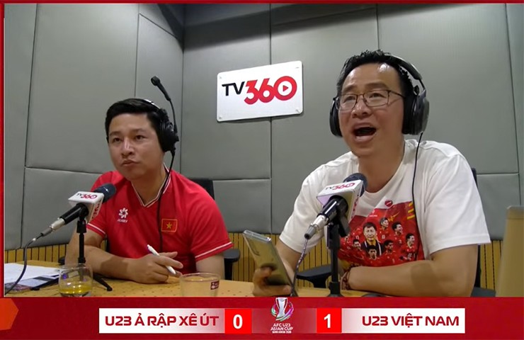 BLV Tạ Biên Cương tiếp lửa trận U23 Việt Nam - U23 Saudi Arabia bằng chất giọng đầy cảm xúc