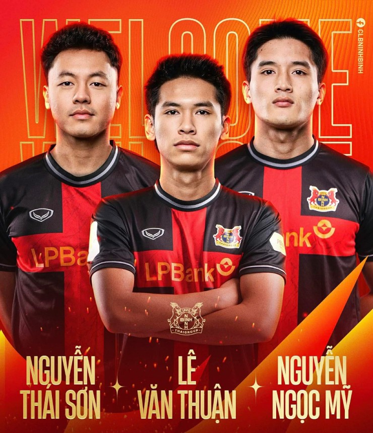 CLB Ninh Bình chiêu mộ thành công bộ ba&nbsp;Thái Sơn, Văn Thuận và Ngọc Mỹ của U23 Việt Nam