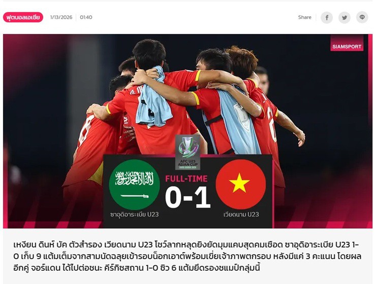 U23 Việt Nam loại U23 Saudi Arabia,&nbsp;hiên ngang tiến vào vòng knock-out U23 châu Á